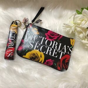 VICTORIA’S Secret Floral Wristlet & Wrist Strap